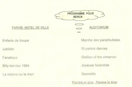 Programme de Berck