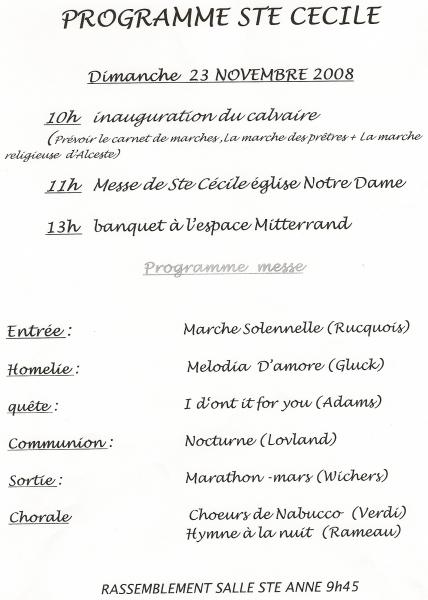 R�jouissances de la Ste-C�cile 